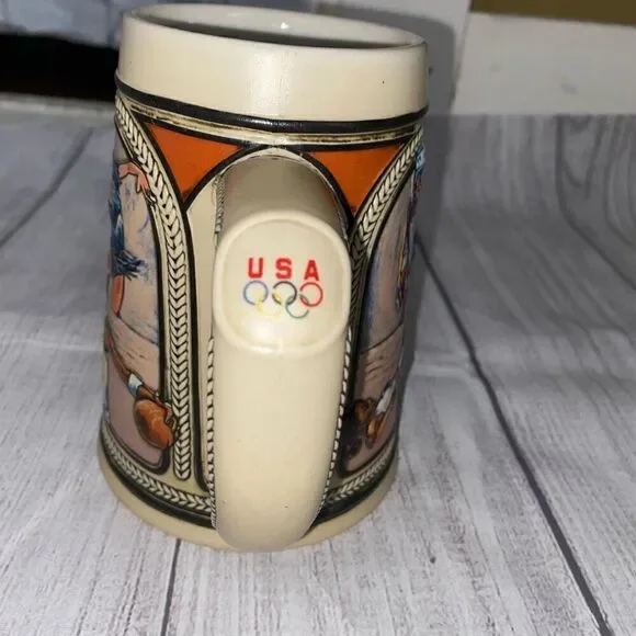 Budweiser USA 1992 vintage Olympic beer mug - Picture 4 of 7